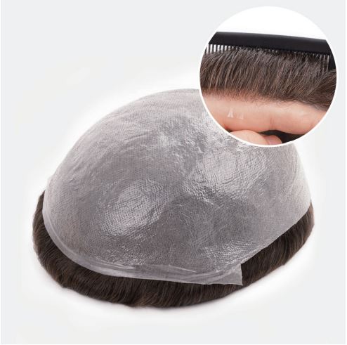 Prótesis capilar Skin ultra fino 0.03 mm con bucles